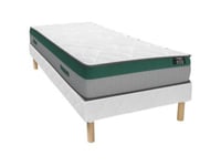 Ensemble 90 x 190 cm sommier + matelas ressorts ensachés ép.22cm - PRESTIGE de YSMÉE