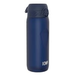 Ion8 Sport Water Bottle (750ml) Tour Leak-proof & BPA-Free Drinking Bottle, Triple Lock & One-Touch Flip Lid, Dishwasher Safe, Ideal for Cycling, Gym & Outdoor Adventures, Recyclon Navy