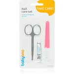 BabyOno Take Care Nail Care Manicure sæt til børn Red