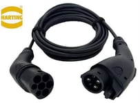 Harting MODE3 T1-T2, 3-F 32A 5M 7,4KW Ladekabel 5 meter