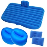 HKVML Car Air Inflatable Travel Mattress Bed for Car Back Seat Mattress Multifunctional Sofa Pillow Outdoor Camping Mat Cushion,Blue0