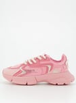 Lacoste Kids L003 Neo Lace Up Trainer, Pink, Size 4 Older