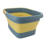 (Green) Foot Spa Basin Portable Eco Friendly Bump Dot Foldable Foot Tub