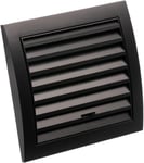 Ø 100mm Grille de Ventilation avec Moustiquaire - Grille D'aération Réglable - Plastique ABS Anthracite