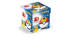 Ravensburger Puzzle 3D 11628-Puzzle Poké Reball-[en] Repeat Ball-pour Les Grands et Petits Fans de Pokémon à partir de 6 Ans, 11628, Jaune