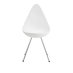 Fritz Hansen - 3110 Droppen - White - Ruokapöydän tuolit - designer_arne_jacobsen - Valkoinen - Metalli/Muovi