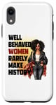 Coque pour iPhone XR Sarcastique Femme Noire Africaine Reine Mélanine Poppin Afro