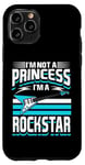 Coque pour iPhone 11 Pro Je ne suis pas une princesse, je suis une rockstar, guitariste Rock n Roll