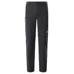 THE NORTH FACE - Men's Convertible Trousers - Men's Convertible Trousers to Shorts - Waterproof Work or Hiking Trousers - Asphalt Grey, UK 30