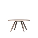 Ritzwell - MO 1902 Coffee Table, Solid Oak Top Ø80 White Oil Oak Finish - Sofabord - Shinsaku Miyamoto - Brun - Tre