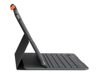 Logitech Slim Folio - Clavier et étui - Bluetooth - QWERTY - Italien - graphite - pour Apple 10.5-inch iPad Air (3ème génération)