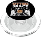 Otter Pun Space Science Astronaut Otter Space PopSockets PopGrip for MagSafe