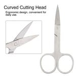 Stainless Steel Eyelashes Trimmer Scissors Professional Eyebrows Beard Eyela GF0