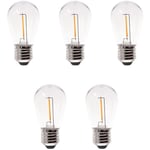 5-pack Deco Bulb LED-ljuskälla E27 12V Varmvit 30lm