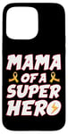 iPhone 15 Pro Max Childhood Cancer Mama Of A Superhero Family Ribbon Case