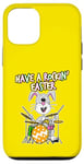 Coque pour iPhone 12/12 Pro Batteur de Pâques en forme de lapin jouant à la batterie