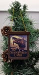 Christmas tree decoration American werewolf in London pub sign slaughtered lamb