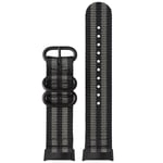 Nylon klokkerem erstatning for Fitbit Charge 5 Sort