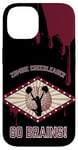 Coque pour iPhone 14 Costume d'Halloween de pom-pom girl zombie