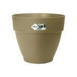 elho Vibia Campana Round 30 - Plant Pot for Outdoor - 100% Recycled Plastic - Ø 29.8 x H 25.8 cm - Green/Sage Green