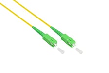 Good Connections OS2 Câble fibre optique - Simplex - Fiche SC (APC) vers SC (APC) - Monomode 9/125 - Conducteur à ondes optiques, câble de raccordement pour FTTH/FTTB/FTTx - 1 m