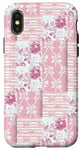 iPhone X/XS Light Pink Flowers & Bows Gingham Coquette Girly Aesthetic Case