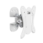 PureMounts® TV Bracket Swivel Vesa 100 Wall Distance 75 mm Maximum Load 25.0 kg Tilts 3°/-12° Swivel 25°/-25° White