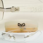 Dolce & Gabbana Sunglasses 2006 Vintage Rimless Silver Clear D&G 2066 753 081124