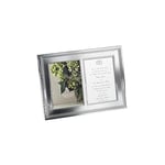 Vera Wang Grosgrain Double Invitation Frame 5x7in Silver