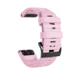 22 mm 26 mm silikonrem för Garmin Fenix 7X 7 Pro Solar/6X 6 Sapphire 5 5X Plus 3 3HR/Epix QuickFit WatchBand 1:1 Officiellt band style1 Pin style1 Pink QuickFit 26mm