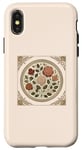 Coque pour iPhone X/XS Rose florale botanique, style bohème minimaliste, roses d'amour