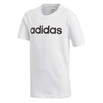 Adidas Kids Essentials Linear Logo T-Shirt - White/Black, Size: 140