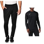 NIKE BV6877-010 Pantalone Park 20 Pants Unisex Black/White M & Men's Park Vii Jersey Long Sleeve Sweater, Black/(White), M UK