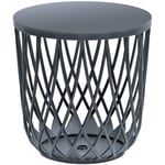 Support de panier de jardin - table d'appoint décorative uniqubo 55L, dimensions (mm) 447x447x450, couleur Anthracite