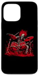 iPhone 13 Pro Max Skeleton Drummer Guy Rock And Roll Band Rock On Drum Kit Case