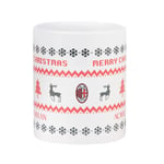 AC Milan GIL Xmas Mug, ACM_Tzza_Christmas Unisex Adulte, Blanc, Rossonero