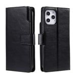 Trolsk Leather Wallet (iPhone 12/12 Pro) - plånboksskal - Svart