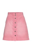 ODD MOLLY Living All The Way Skirt Kort Kjol Rosa [Color: STRAWBERRY PINK ][Sex: Women ][Sizes: XS,S,L ]