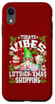 iPhone XR Funny Christmas Shopping Quote For Women Cute Xmas Gnome Case