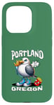 Coque pour iPhone 15 Pro Portland Oregon Seagull French Fries Souvenir drôle