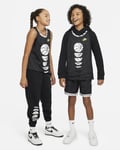 Nike Culture of Basketball Tracksuit Jersey & Joggers Age 10-11 Sz M Black White