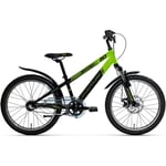 Barncykel Tunturi Matrix Matt Black/Green 20 2025