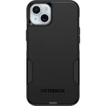 OtterBox Coque pour iPhone 15 Plus et iPhone 14 Plus Commuter Series – Noir, Fine et résistante, adaptée aux Poches, avec Protection des Ports