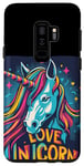 Coque pour Galaxy S9+ Costume de licorne Pretty Love
