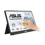 ASUS ZenScreen Touch Portable Gaming Monitor 15.6" 1080P FHD Laptop Monitor (MB16AHT) - IPS USB-C & HDMI Travel Monitor, 10-point Touch w/Kickstand Built-in External Monitor For Laptop PC Phone Switch