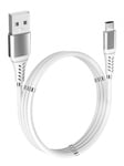 GADGETMONSTER Magnetisk USB-A-Micro USB-opladerkabel, 1 m