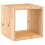 Kit De Portable Étagère Cube en Bois Pin Naturel CM 36,2X36,2X33h pour Meubles