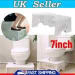 Toilet Step Stool Bathroom Potty Squatty Squat Aid Constipation Piles Relief MDF