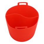 (Red)Food Grade Silicone Slow Cooker Liner Reusable Heat Resistant Pot Divider