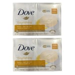 2x Dove Nourishing Beauty Cream Bar Soap (8 Bars Total)